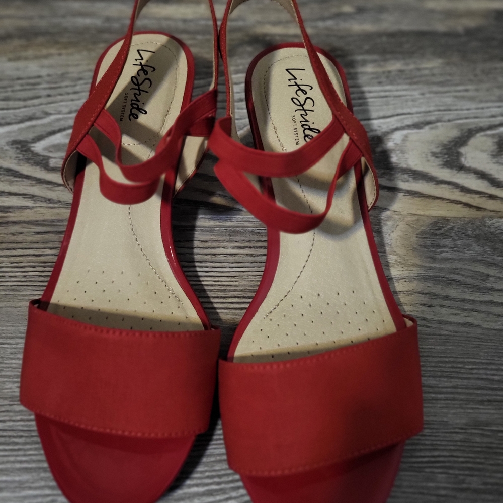 Life Stride Women's Red Sandals